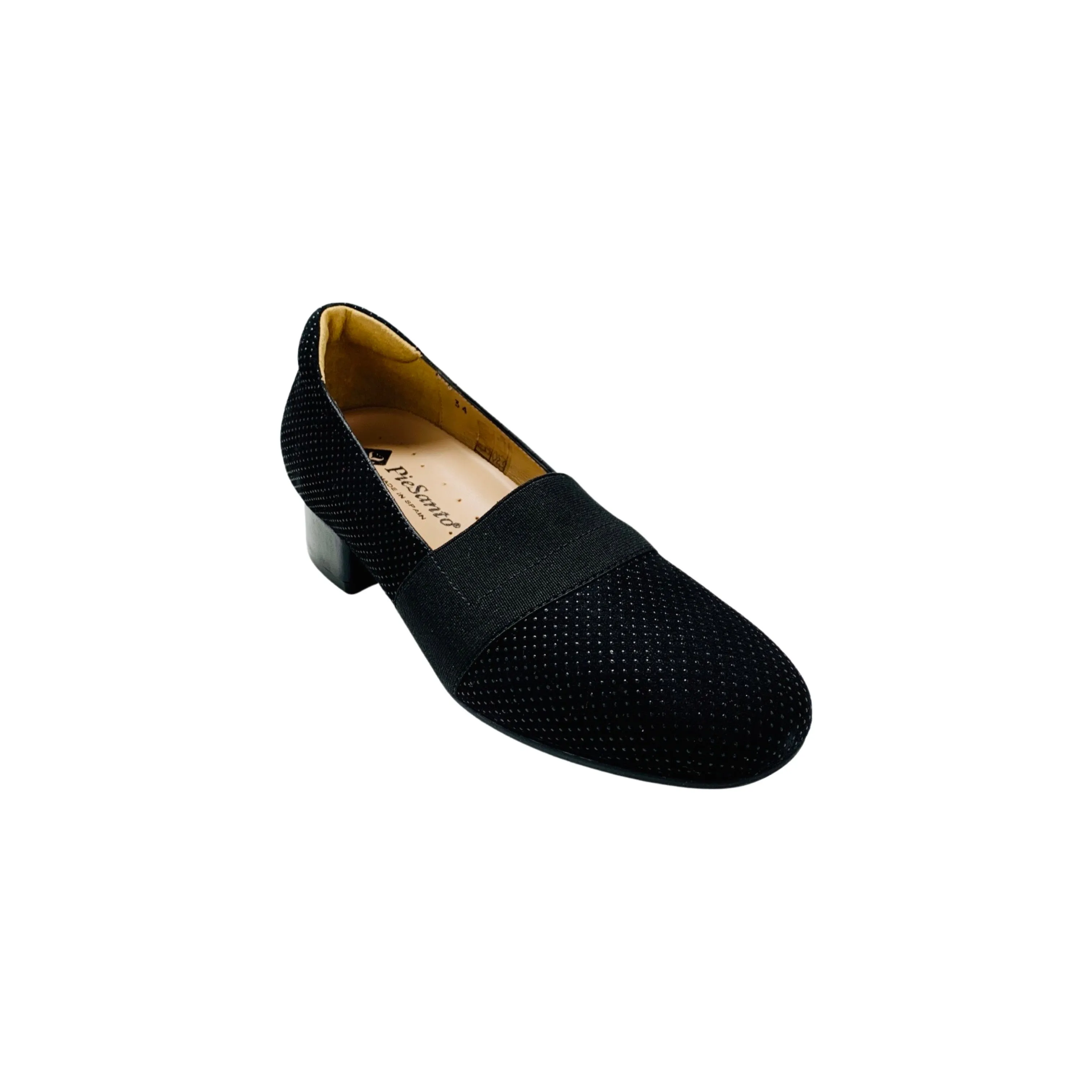 235019 Black Low Heel/Elastic