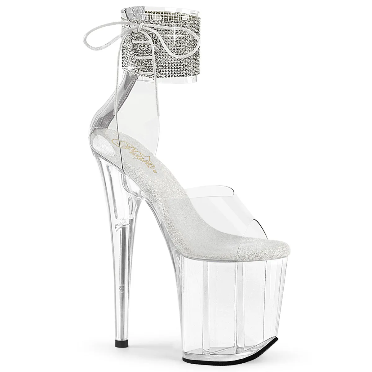 8 Inch Heel FLAMINGO-824RS Clear