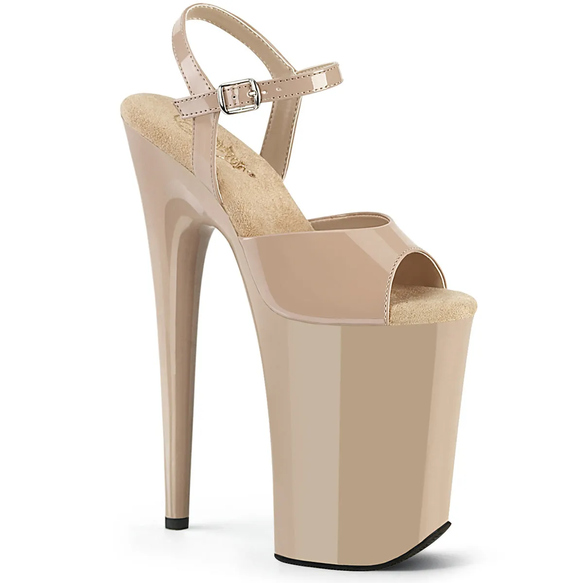 9 Inch Heel INFINITY-909 Nude Patent