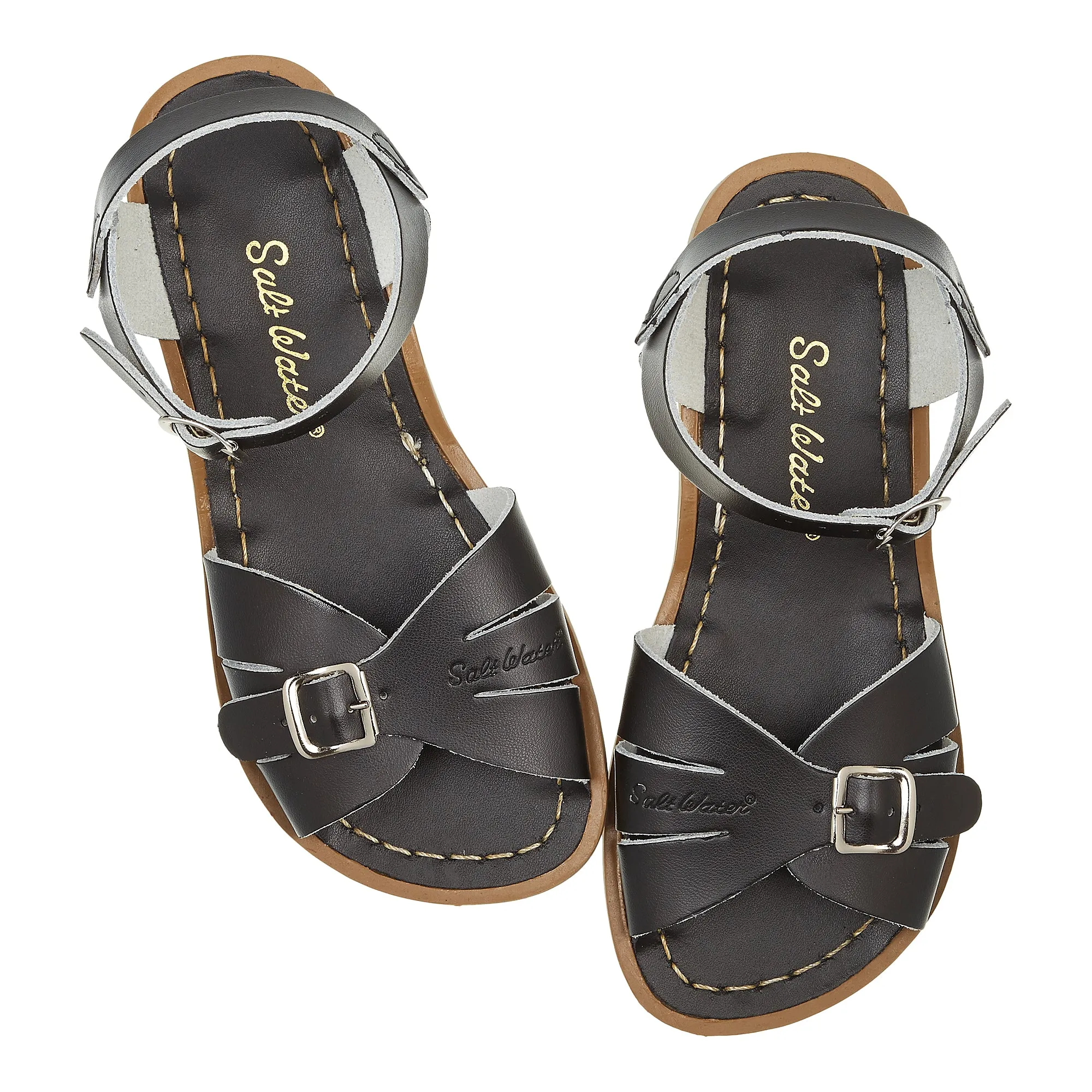 (906) Salt-Water Sandal Classic - BLACK (adult)