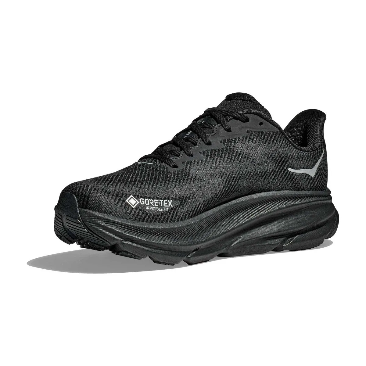 Hoka Men's Clifton 9 Black/Black Gore-Tex