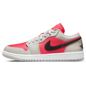 Air Jordan 1 Low Wmns 'Light Iron Ore Siren Red'