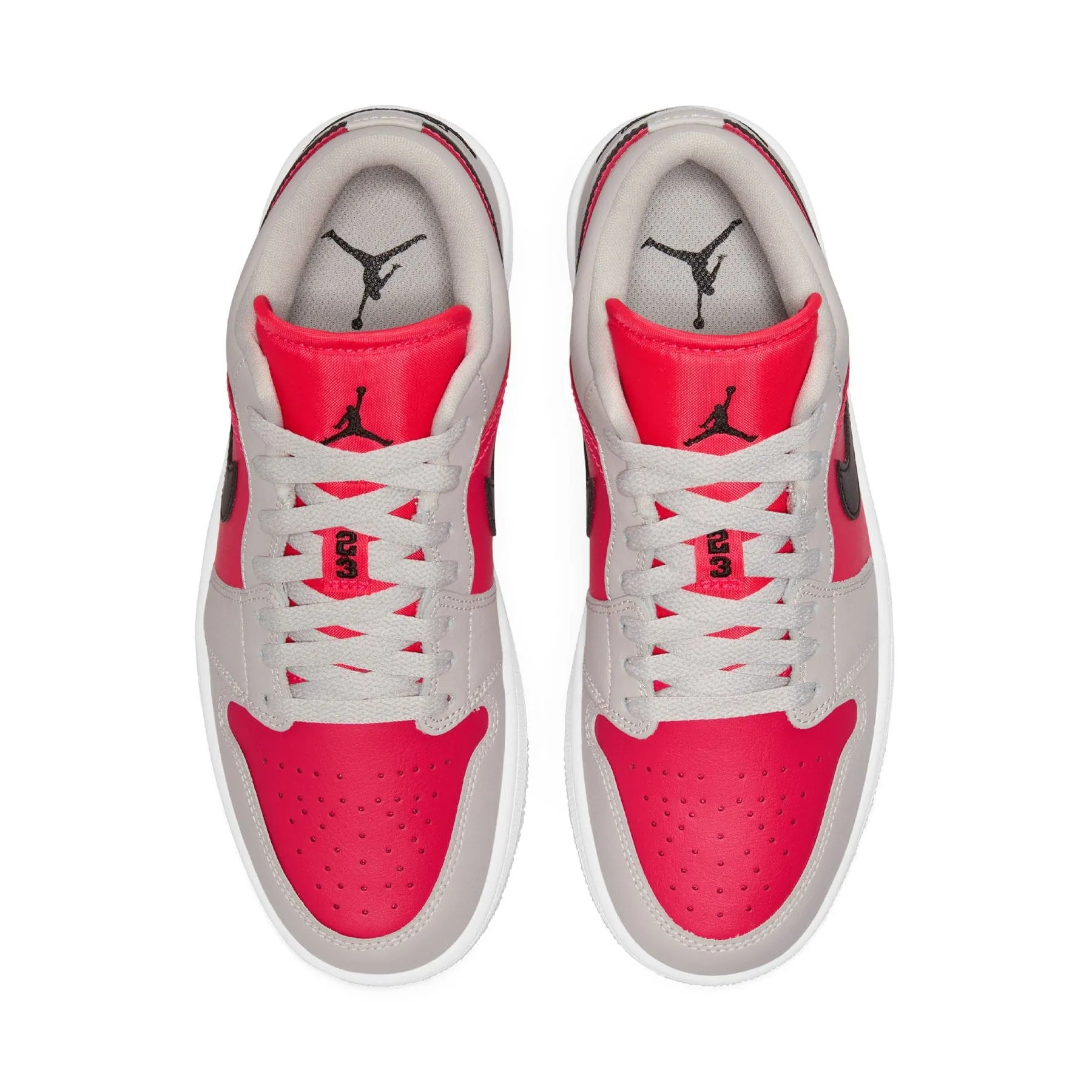 Air Jordan 1 Low Wmns 'Light Iron Ore Siren Red'