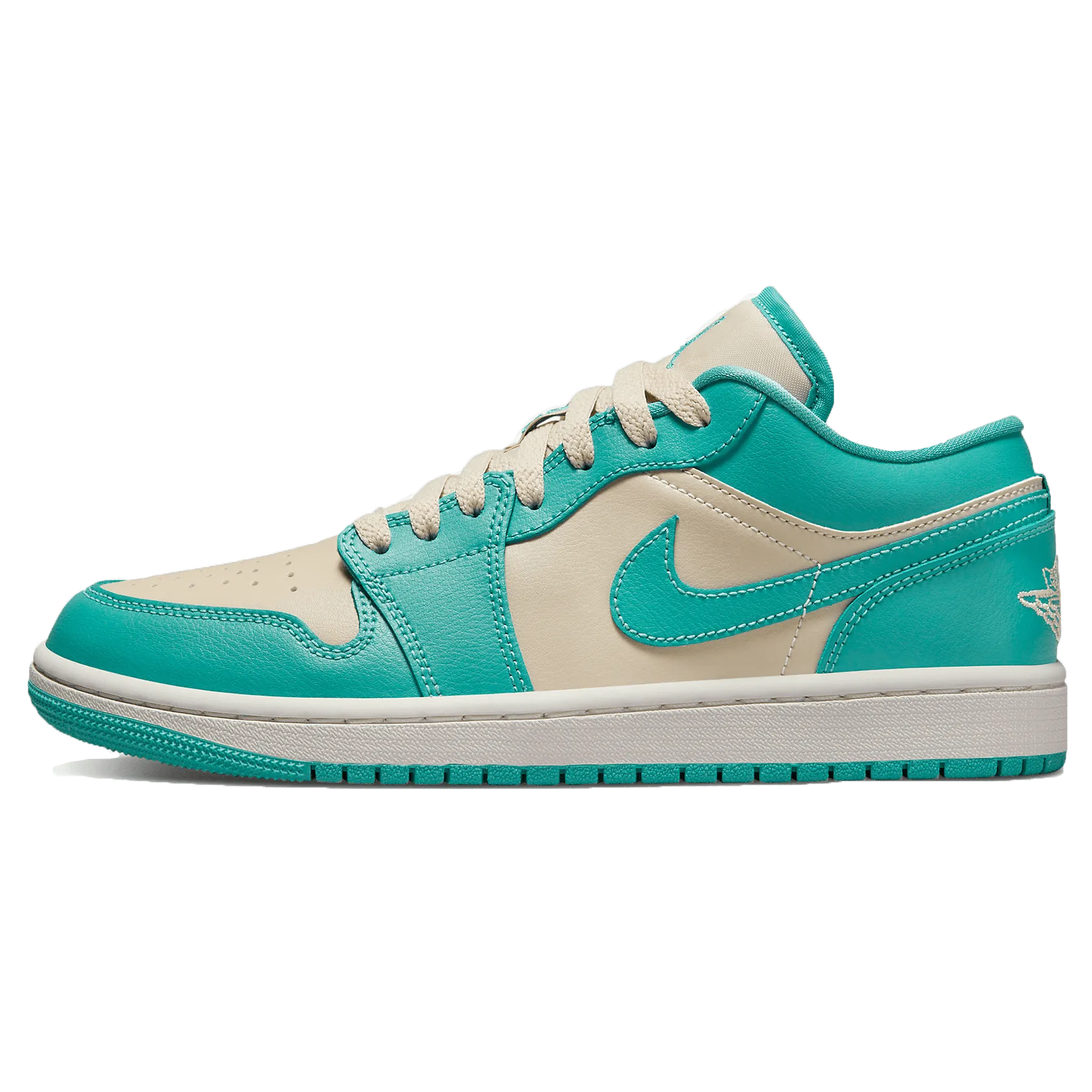 Air Jordan 1 Low Wmns 'Tropical Teal Sandy Beige'