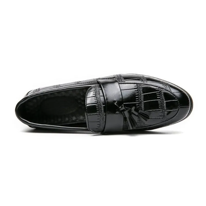 Leather Formal Loafers - Men's Casual Shoes QB123