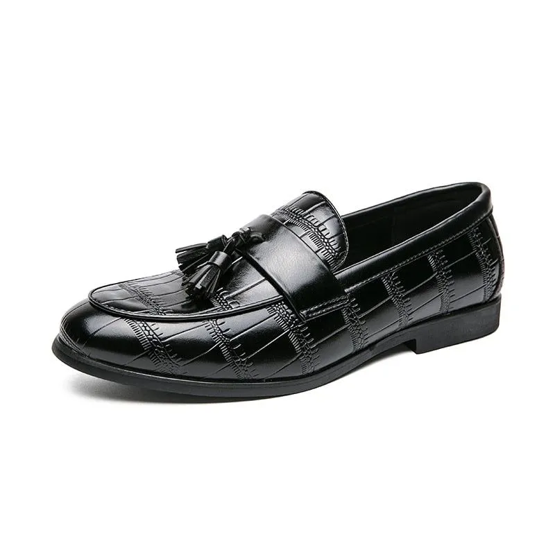 Leather Formal Loafers - Men's Casual Shoes QB123