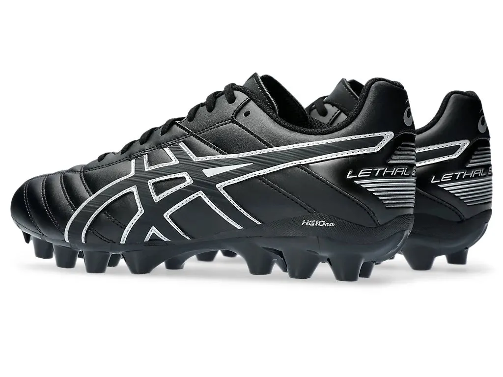 ASICS MEN'S LETHAL SPEED BLACK/WHITE FOOTBALL BOOTS