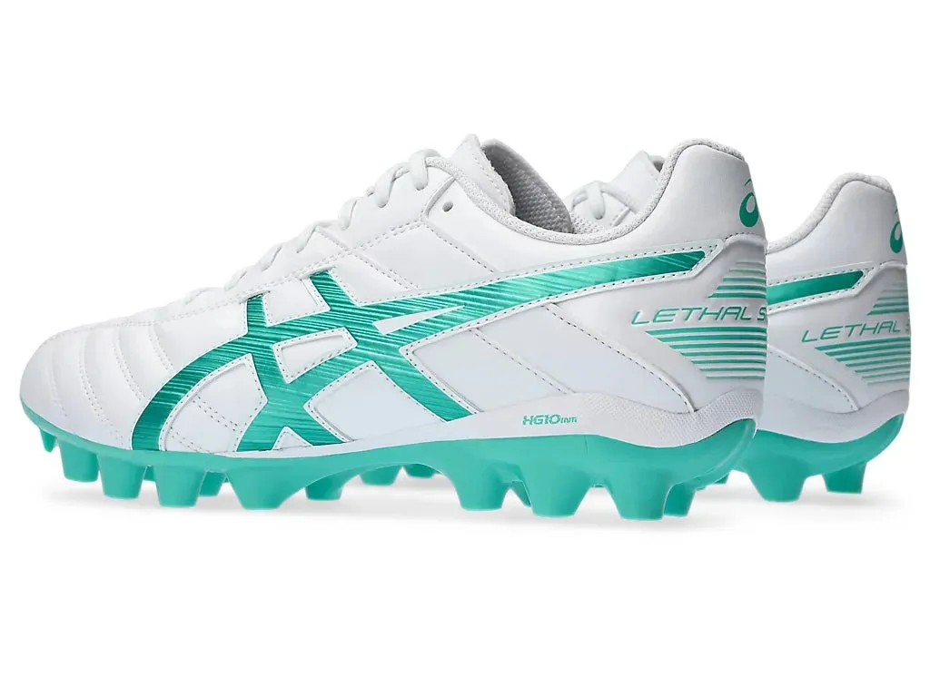 ASICS MEN'S LETHAL SPEED WHITE/GREEN FOOTBALL BOOTS