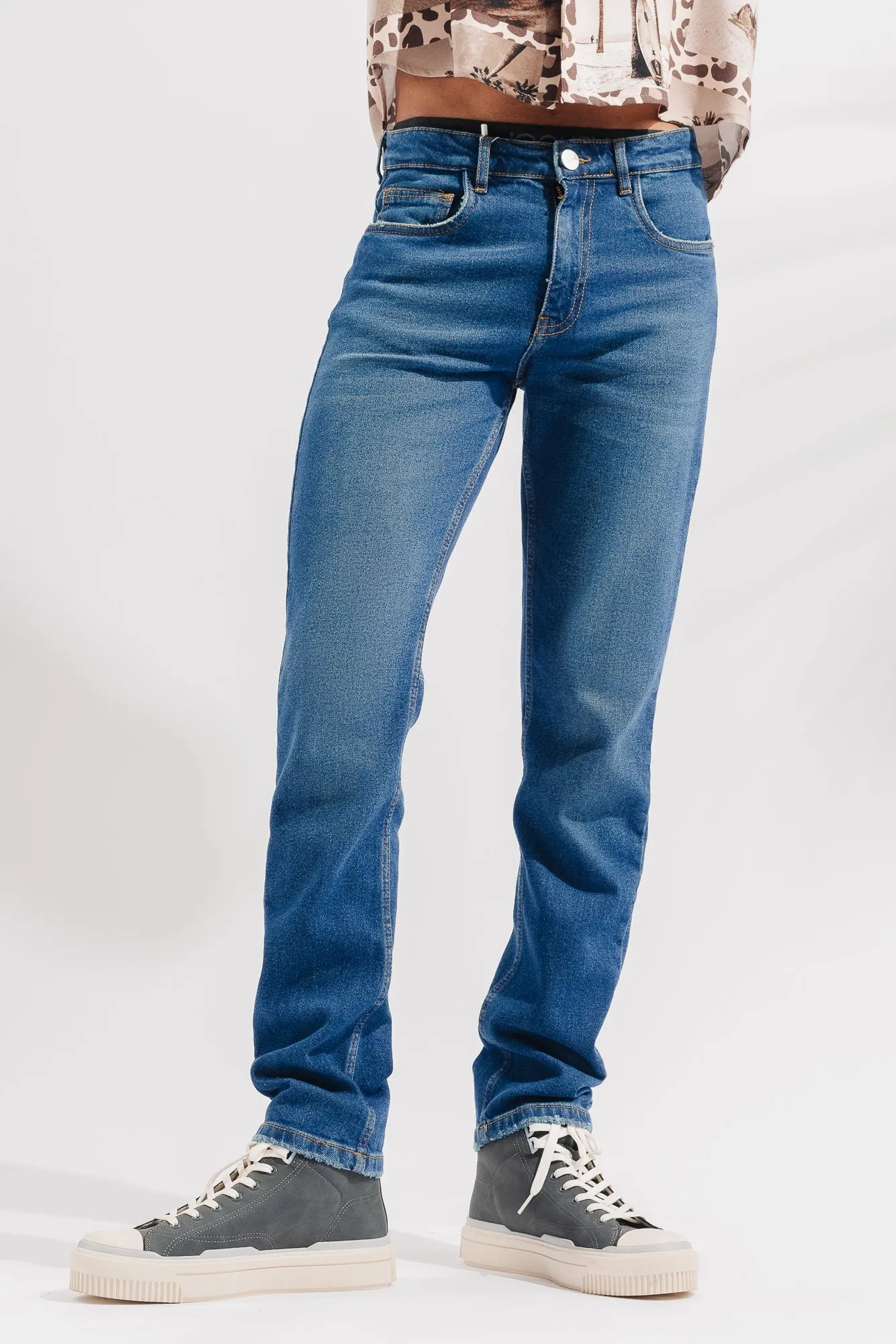 Blue Slim Mens Jeans