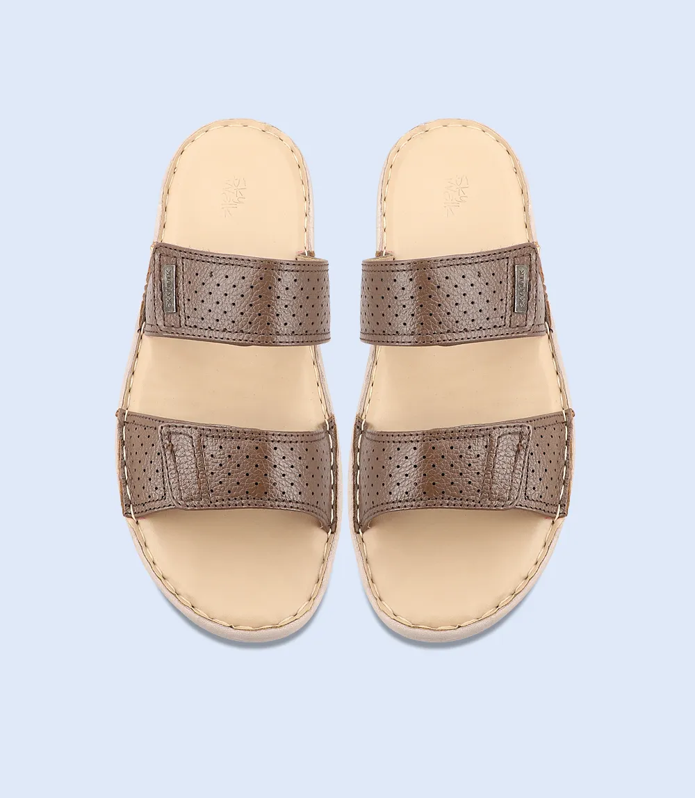 BM3884-BROWN-Men Slipper