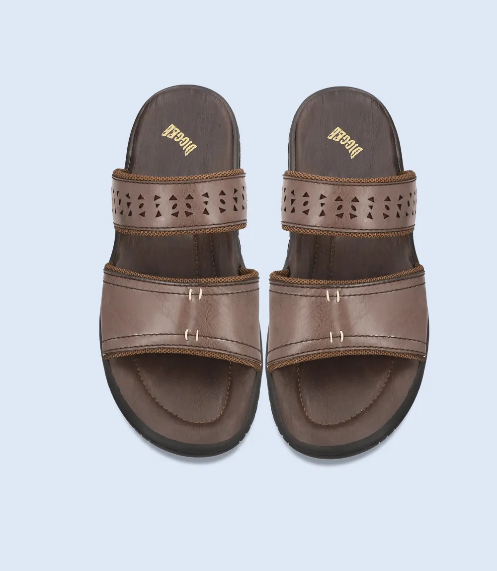 BM4407-BROWN-Men Slipper