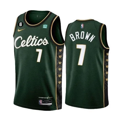 Boston Celtics #7 Jaylen Brown Green City Edition Jersey