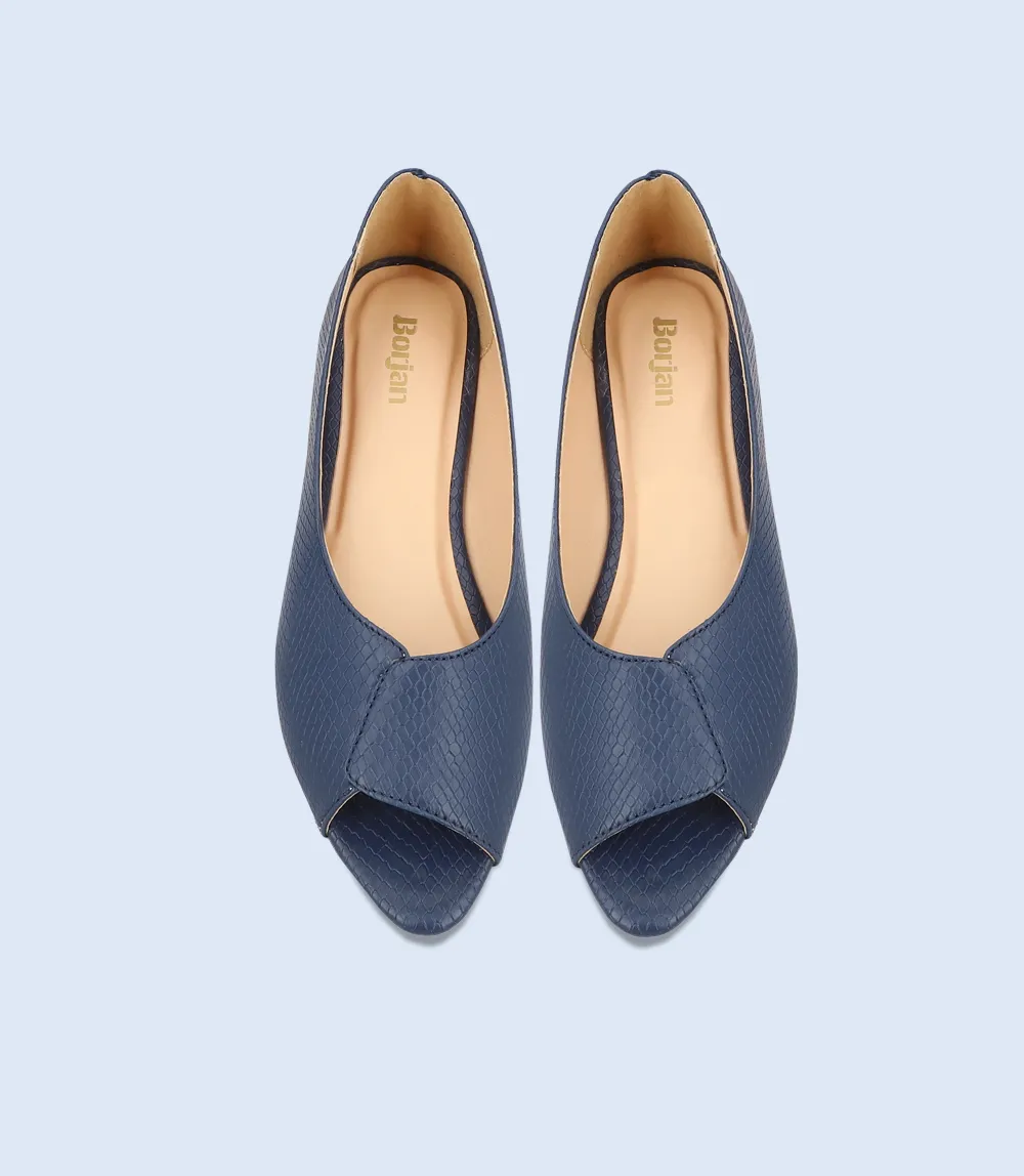 BW8312-NAVY-Women Casual Peep Toe's