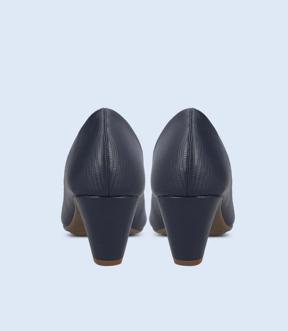 BW8342-NAVY-Women Casual Peep Toe's