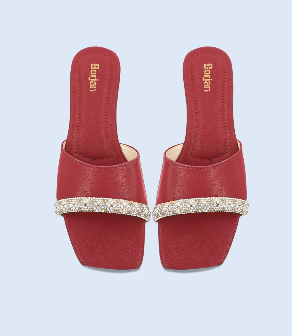 BW9427-MAROON-Women Slipper