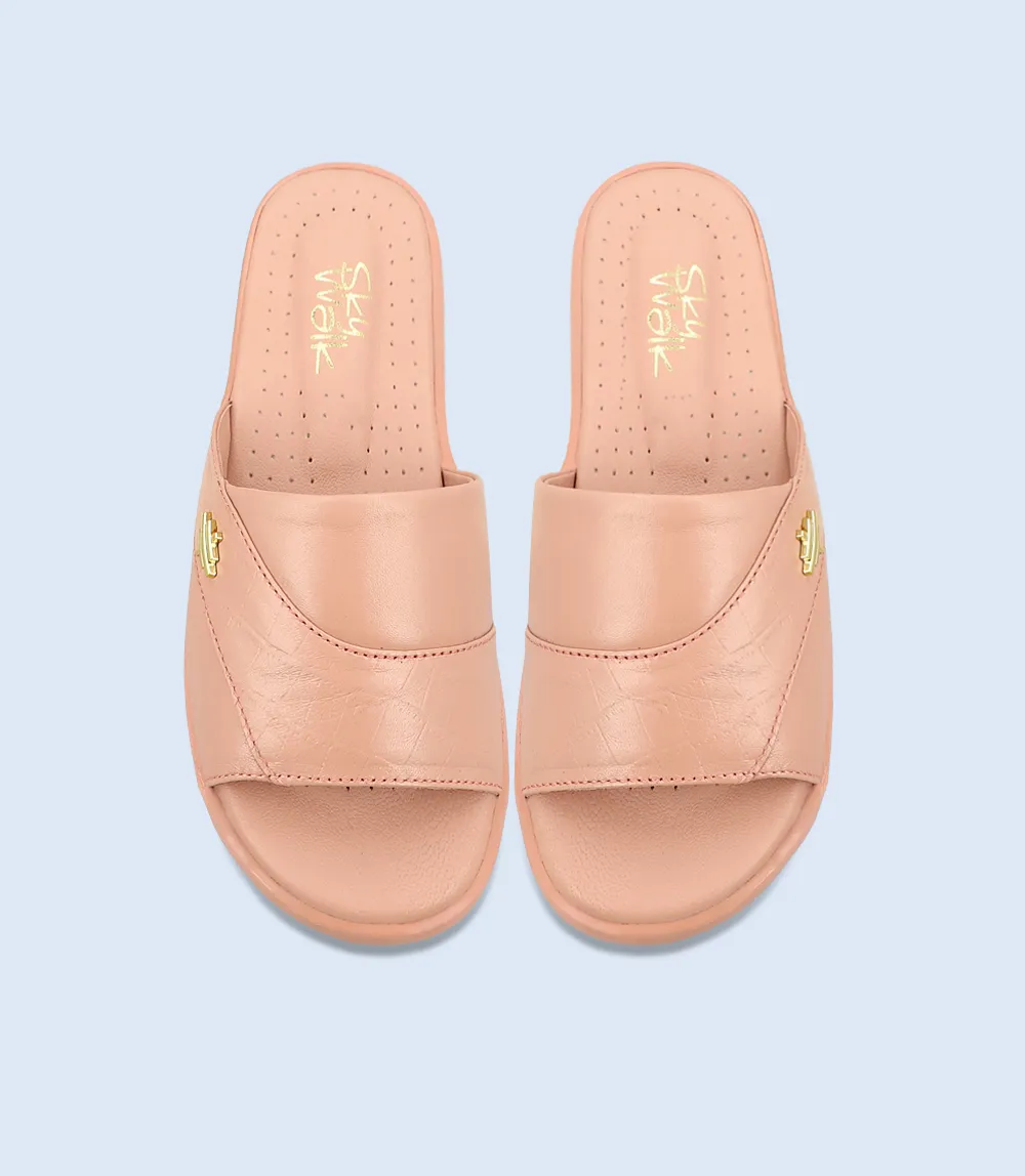 BW9513-PEACH-Women Comfort Slipper