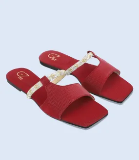 BW9478-MAROON-Women Slipper