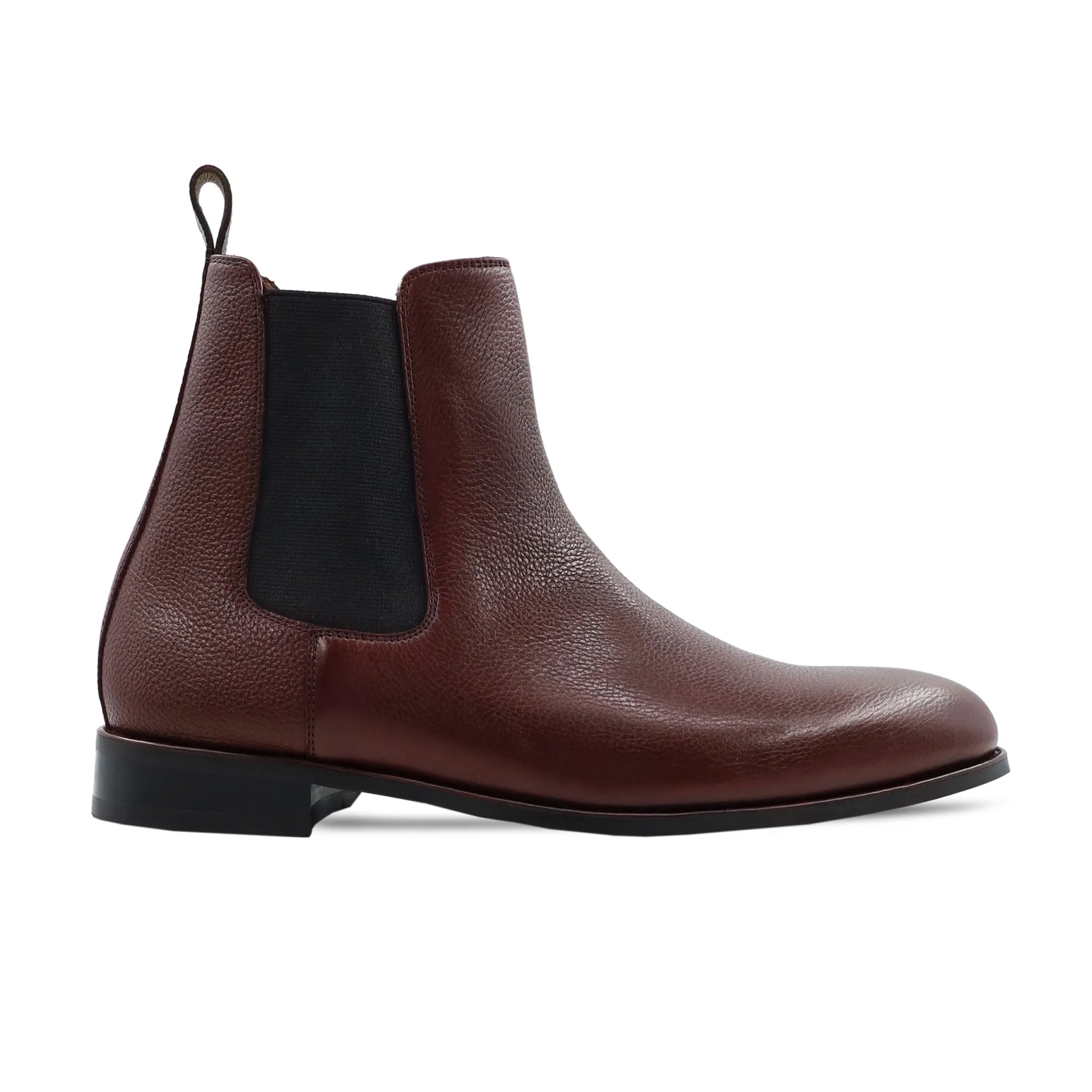 CAMELLIA - OXBLOOD PEBBLE GRAIN CHELSEA BOOT