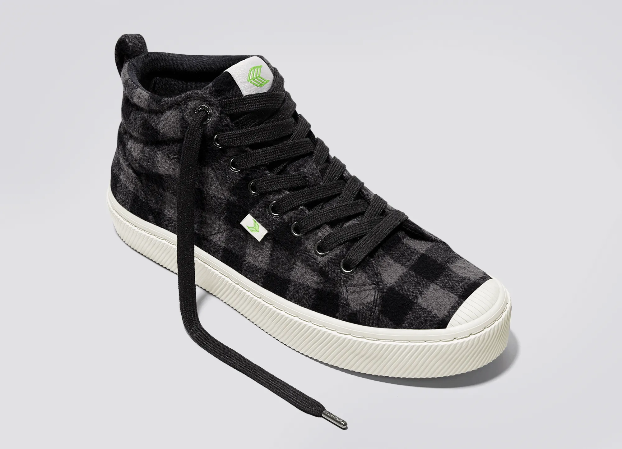 OCA High Black Plaid Sneaker Men