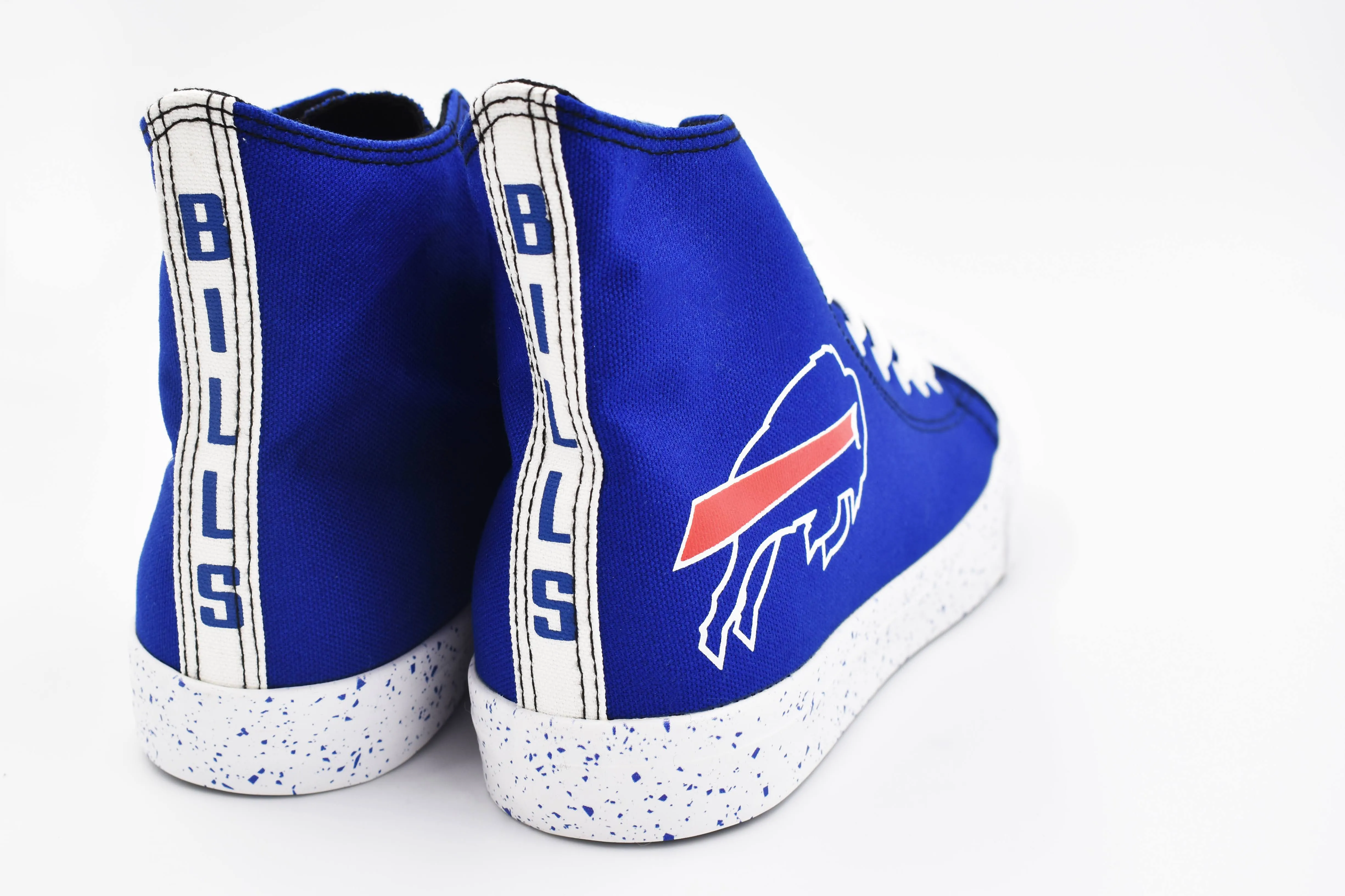 Buffalo Bills Men's Royal Blue High Top Canvas Sneaker