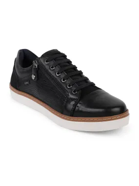 Ezok Men Black Sneaker Casual Shoes