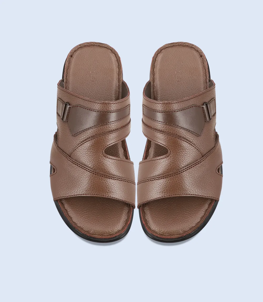 BM5604-BROWN-Men Slipper