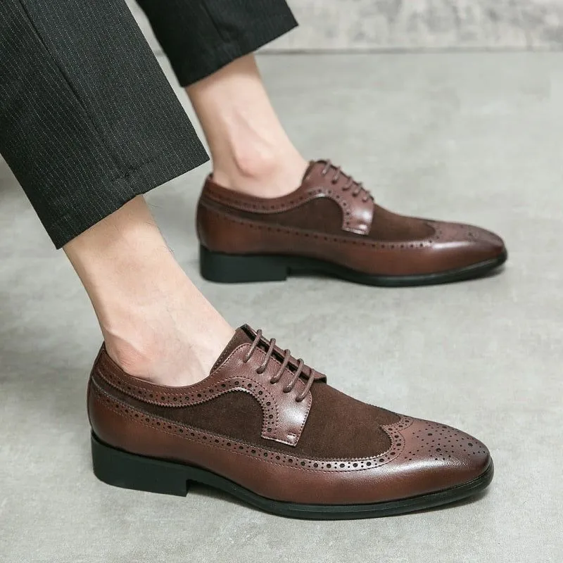 Genuine Leather Oxfords for Formal and Casual Men's Shoes - QB129