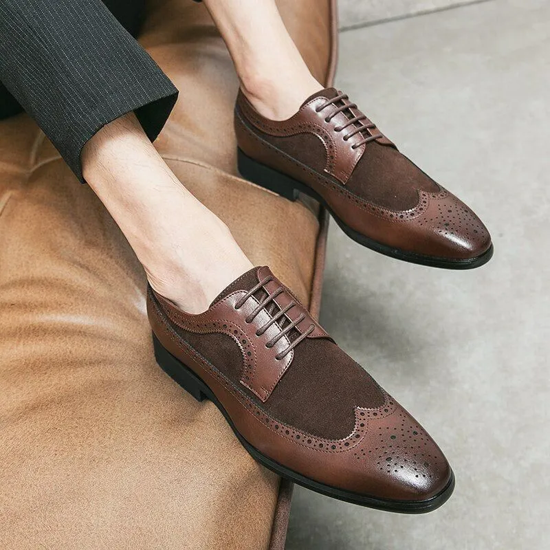 Genuine Leather Oxfords for Formal and Casual Men's Shoes - QB129