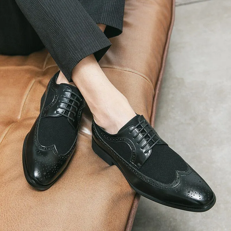 Genuine Leather Oxfords for Formal and Casual Men's Shoes - QB129