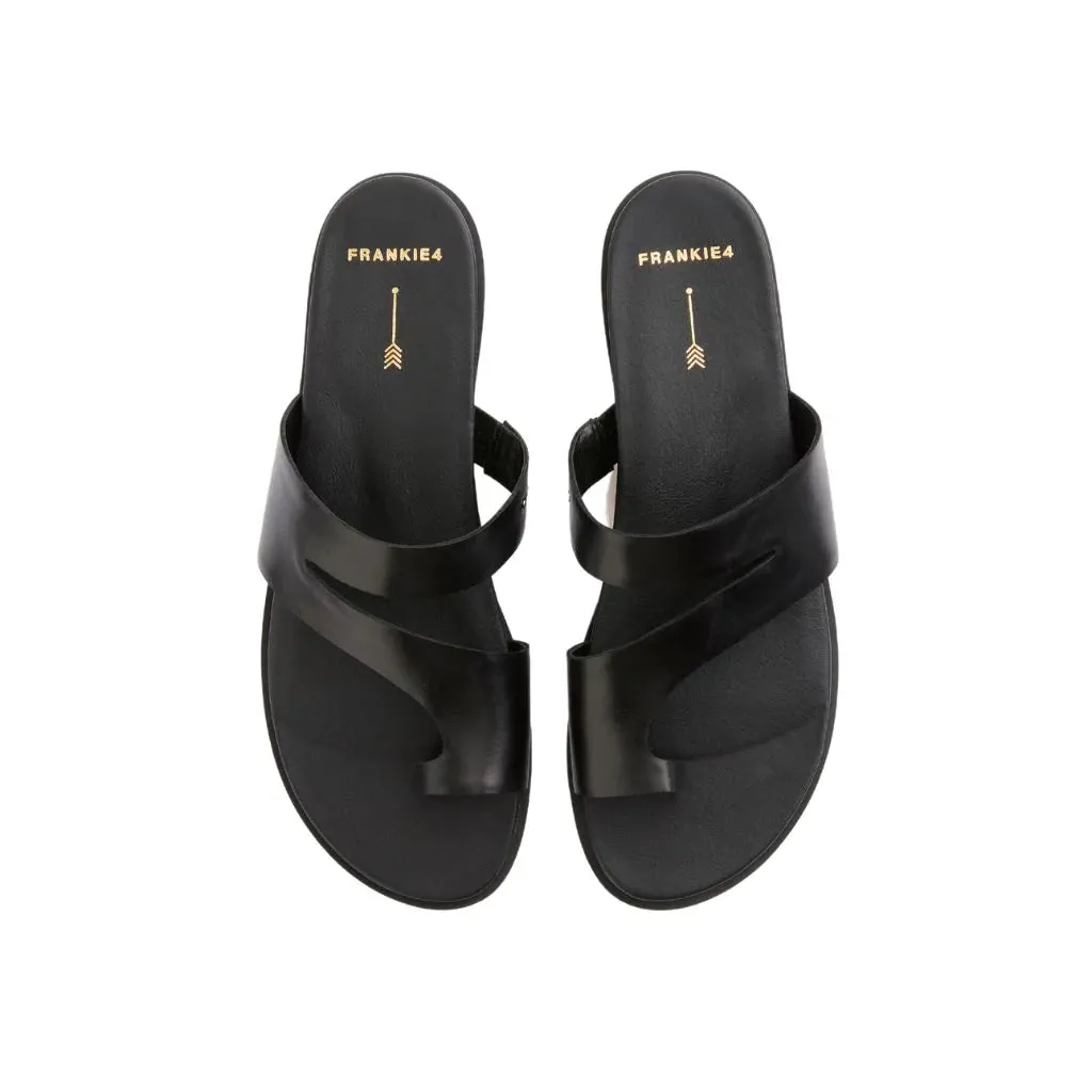 Stylish Frankie4 Riviera Black Sandal - Comfortable and Chic Footwear for Every Occasion