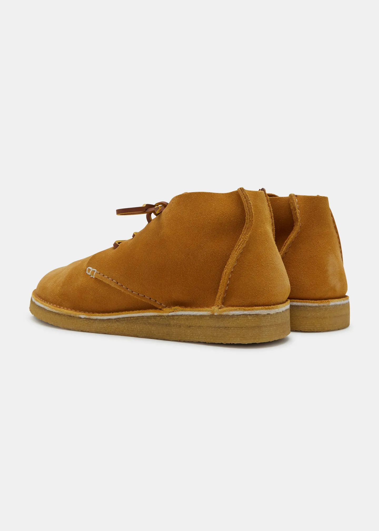 Glenn Suede Boot On Crepe Outsole  - Turmeric