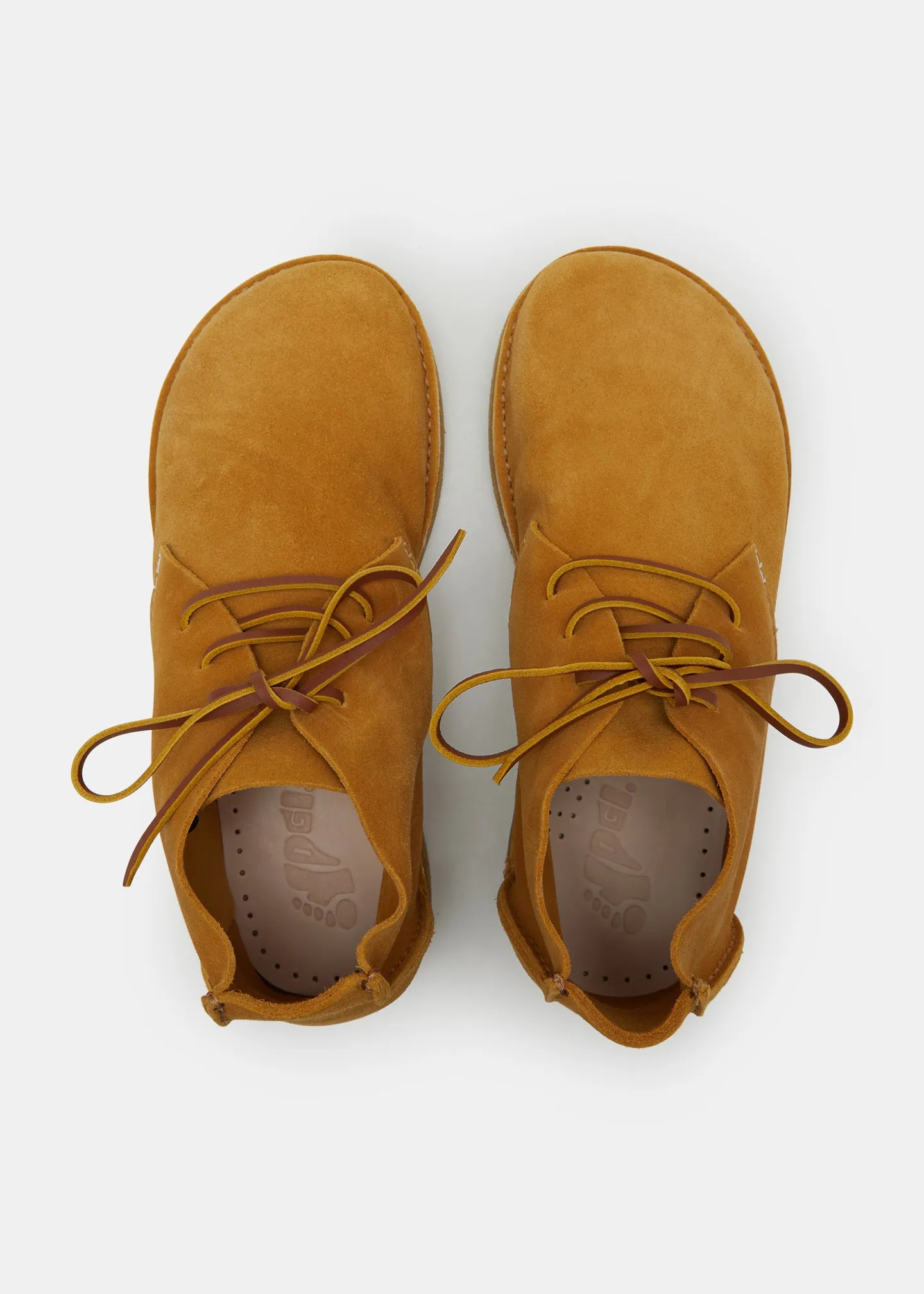 Glenn Suede Boot On Crepe Outsole  - Turmeric