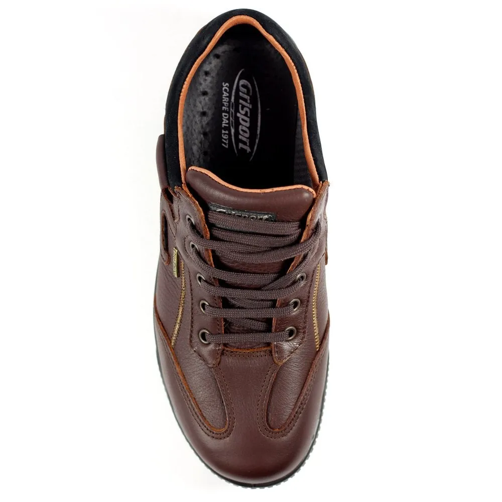 Grisport Arran Brown Shoes Leather Walking Shoe Water Resistant Comfort