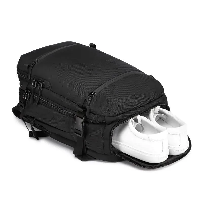 Multifunction Anti-theft 20 to 35 Litre Backpack with Shoes Compartment Bag