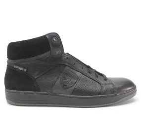 Heliot Full Grain Leather Men's Mid Top Sneakers