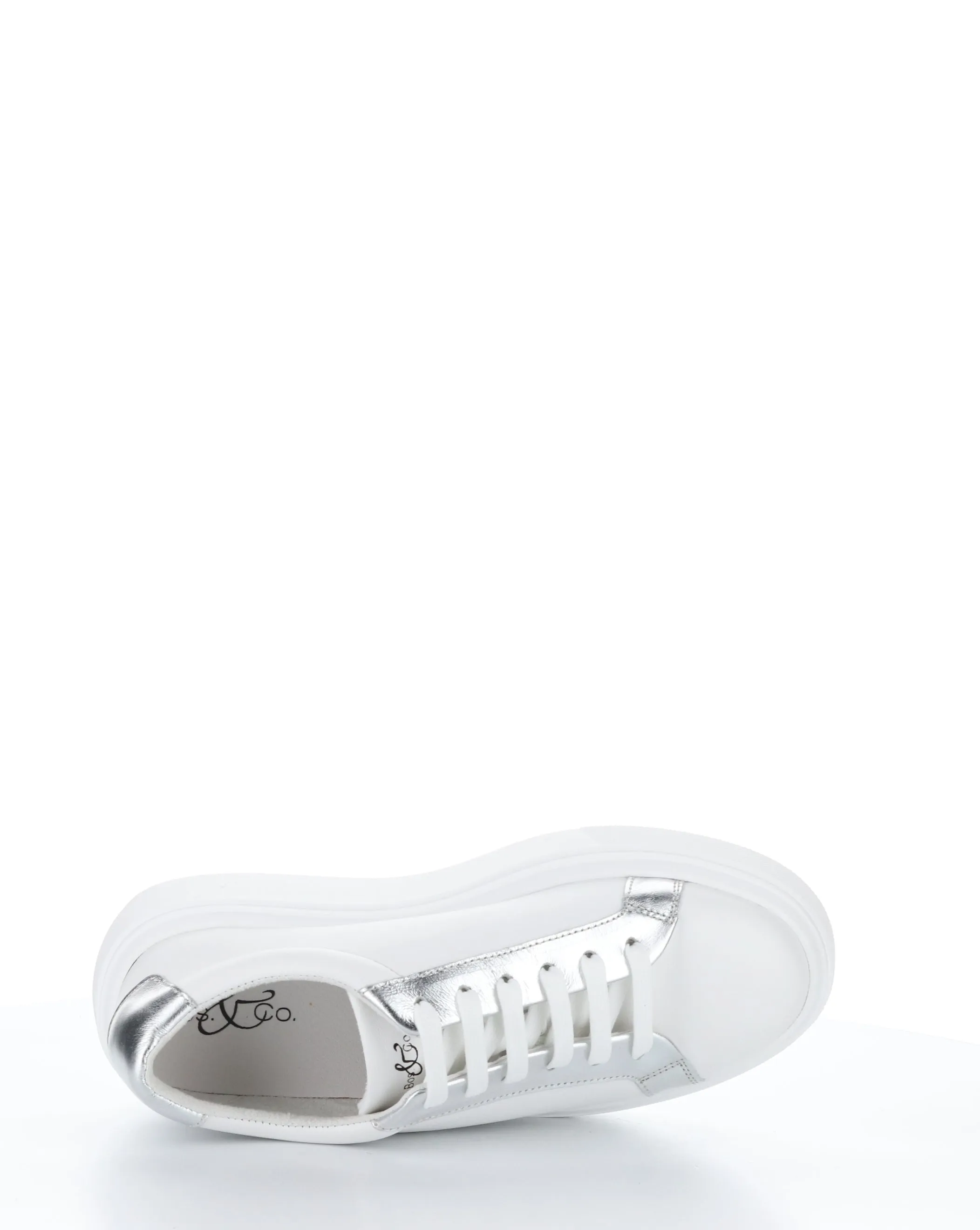 FUZI WHITE/SILVER Lace-up Shoes