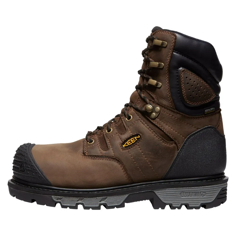 Keen Camden Men's 8 Insulated Waterproof Composite Toe Work Boot 1028289 - Brown