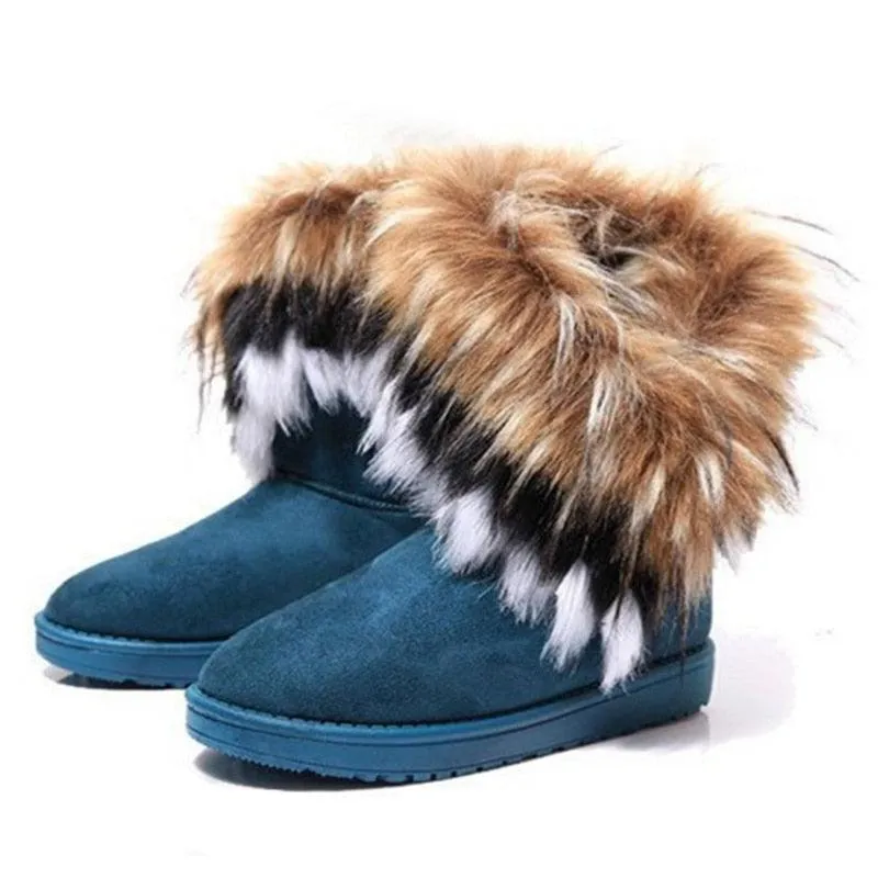 Fur Boots Warm Ankle Boots For Women Snow Shoes