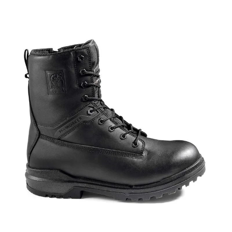 Kodiak ProWorker MASTER Mens 8-Inch Composite Toe Safety Work Boot with Side Zipper - Black