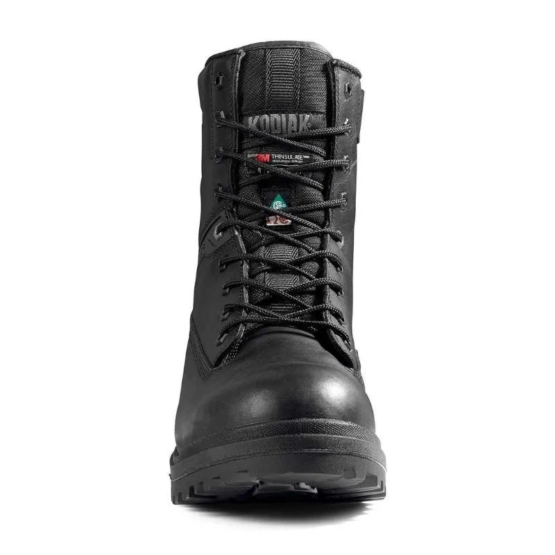 Kodiak ProWorker MASTER Mens 8-Inch Composite Toe Safety Work Boot with Side Zipper - Black