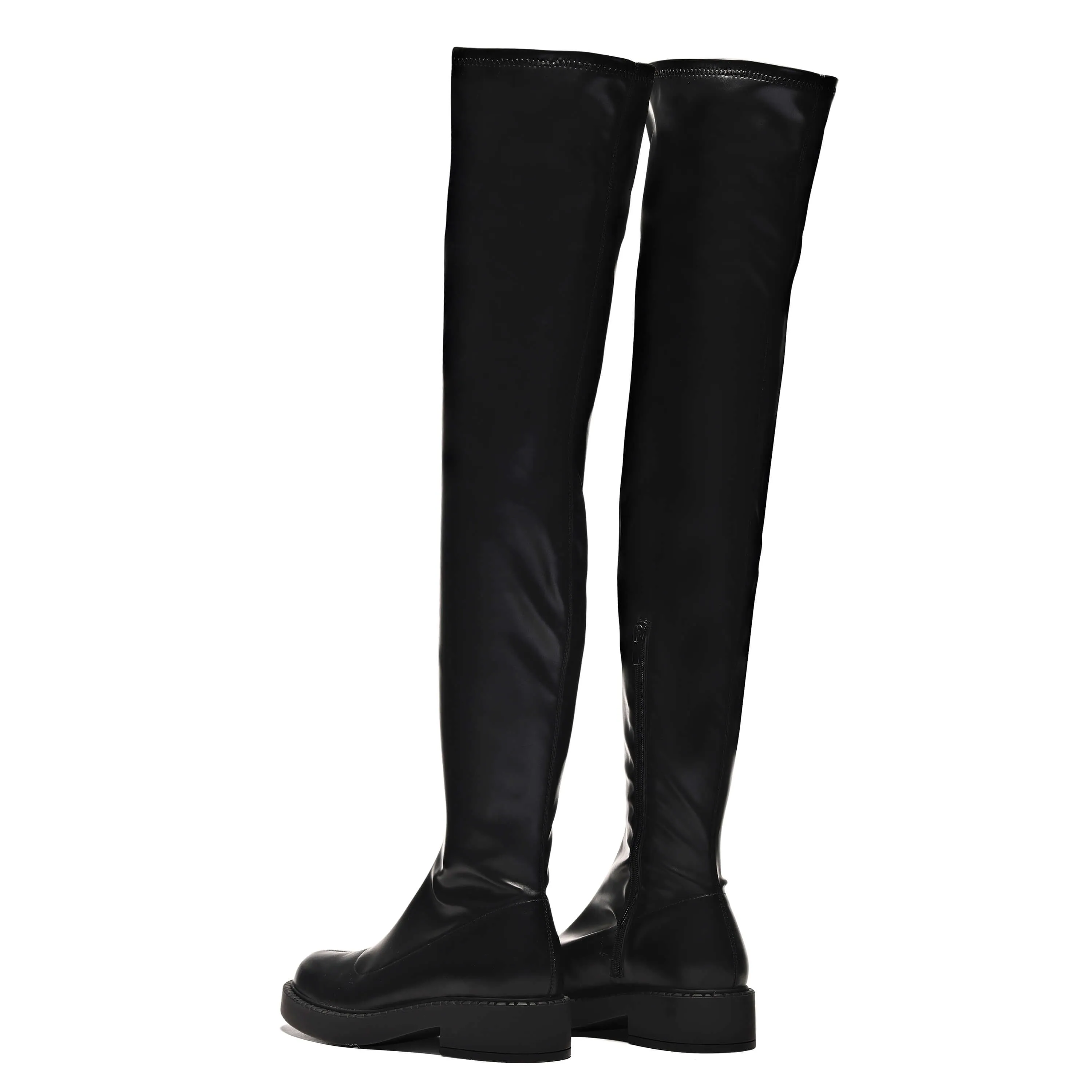 The Commander Stretch Thigh High Boots