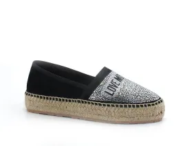 LOVE MOSCHINO Espadrillas Strass Corda Nero JA10203G0EIG0000