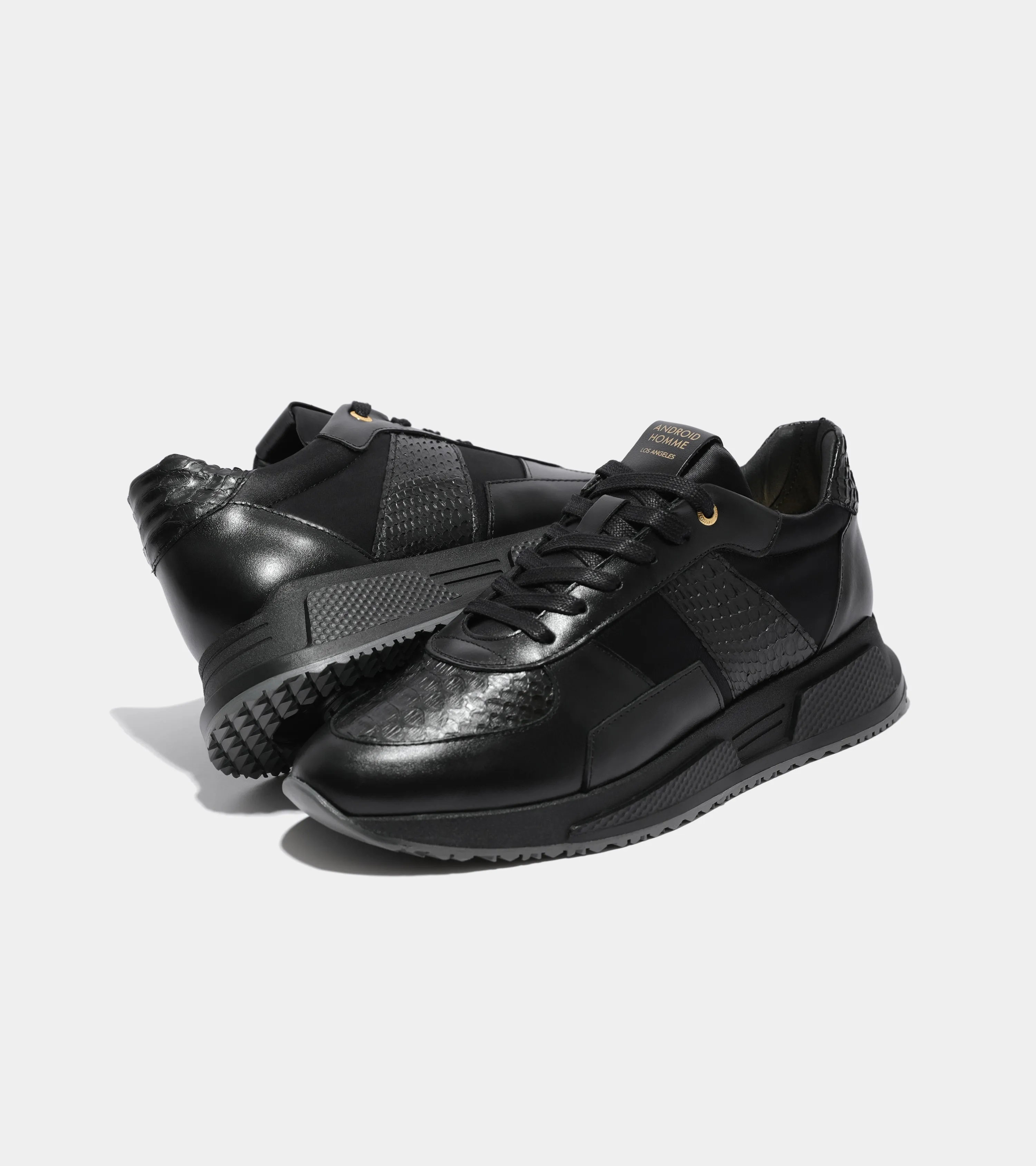 Matador | Black Leather Real Python AHP224-77