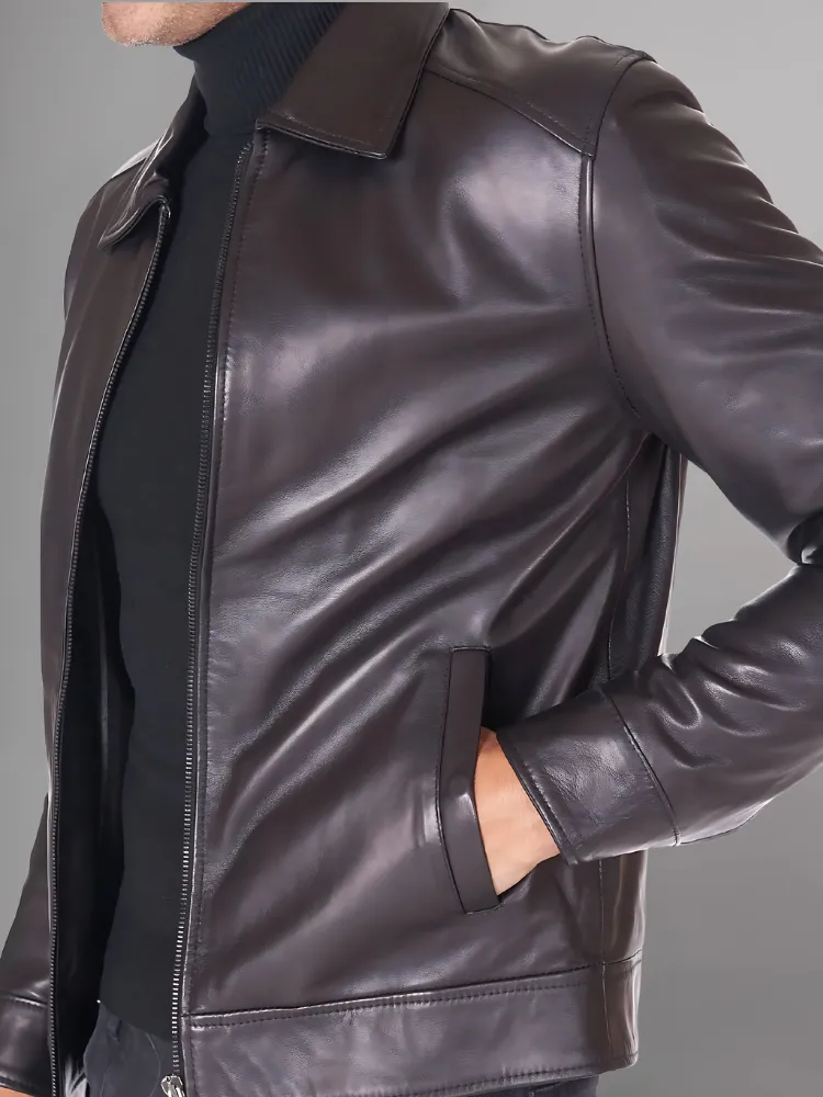 Men Winter Fashion Casual Leather Jacket