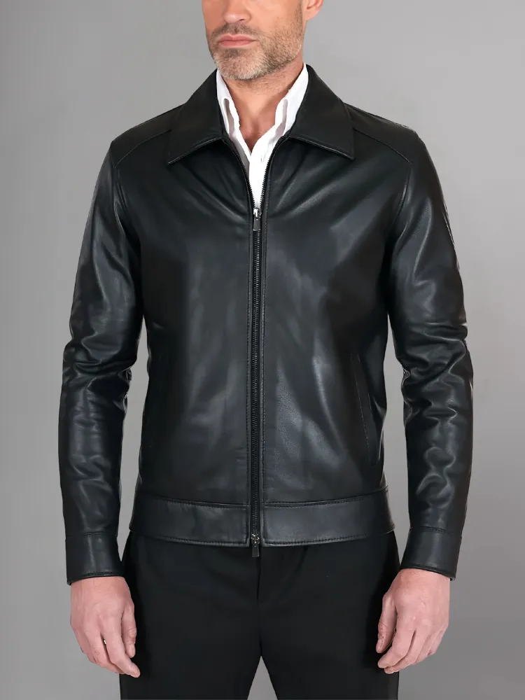 Men Winter Fashion Casual Leather Jacket