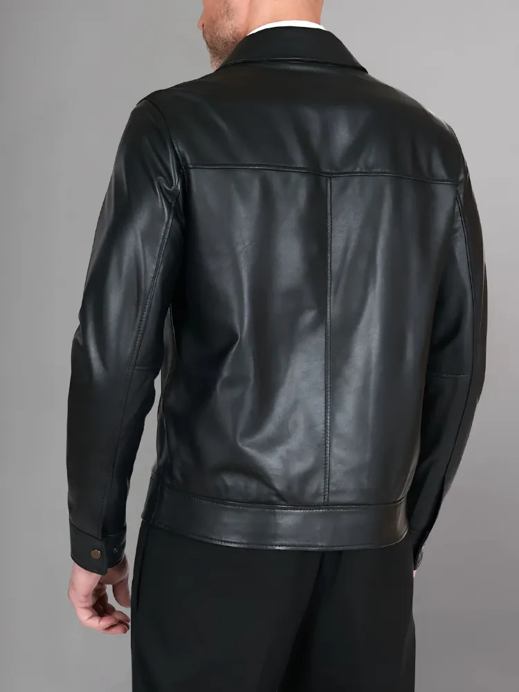 Men Winter Fashion Casual Leather Jacket