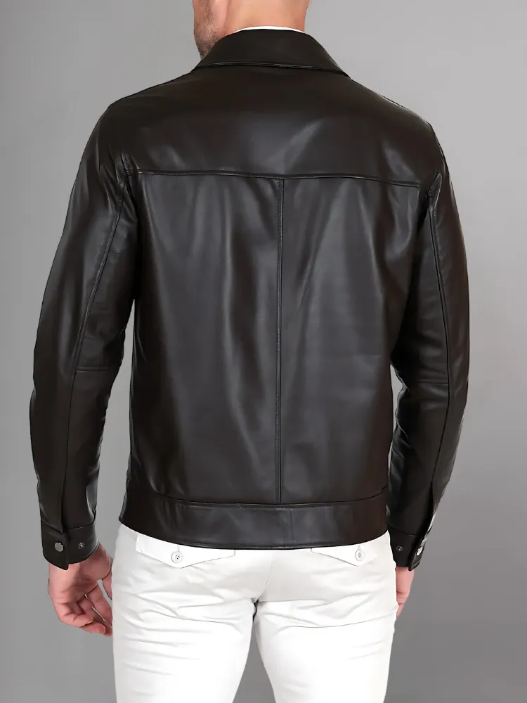 Men Winter Fashion Casual Leather Jacket