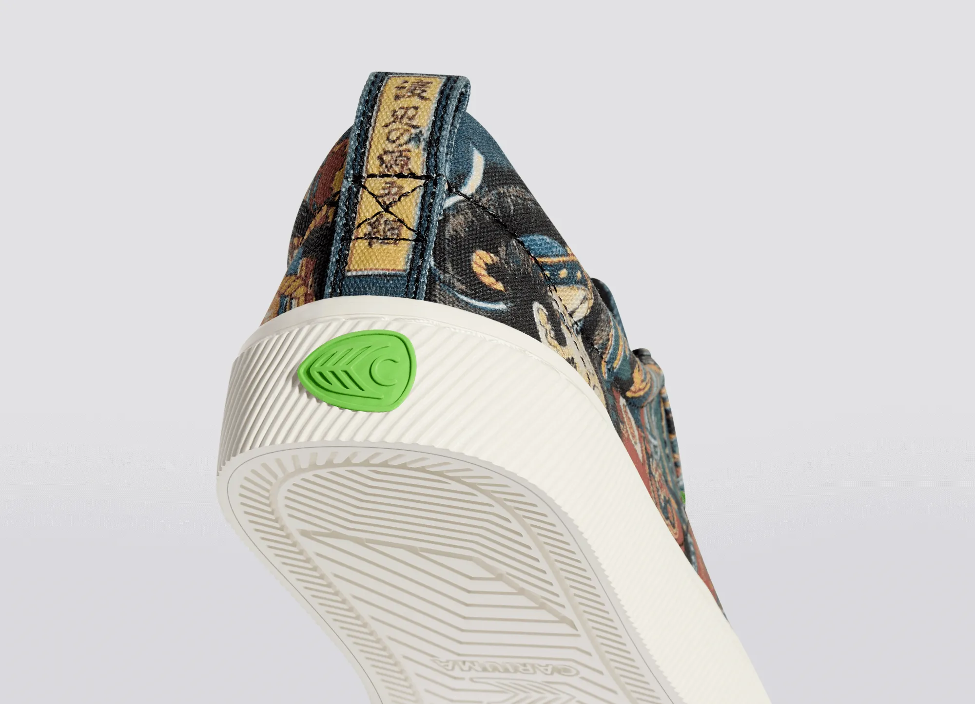 Hokusai OCA Low Warrior Print Canvas Sneaker Men