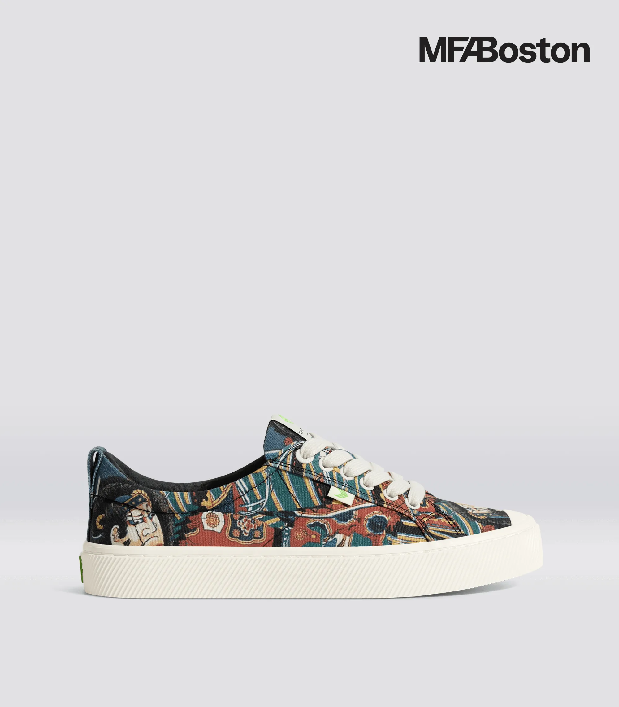 Hokusai OCA Low Warrior Print Canvas Sneaker Men