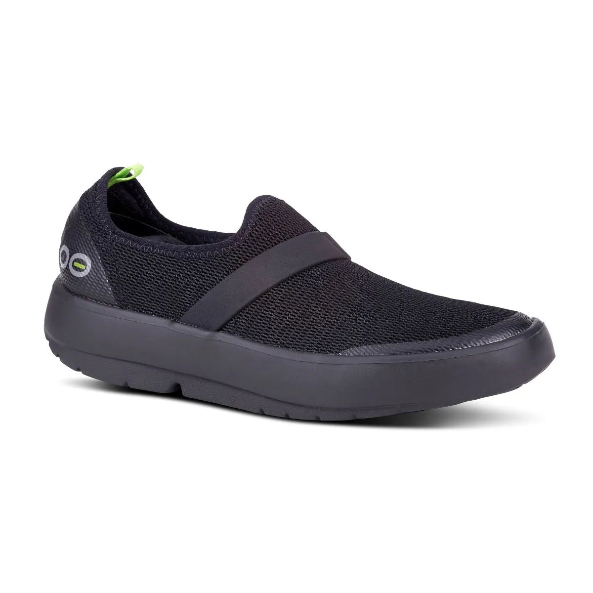 'OOFOS' Women's OOmg Low Slip On - Black / Black